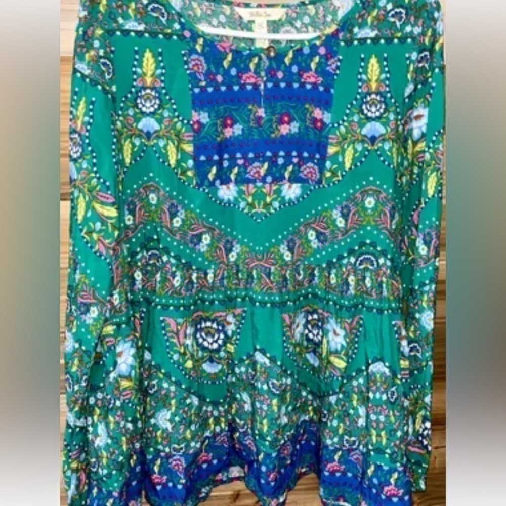 Matilda Jane Evergreen top medium like new freshly laundered ready to wear - Picture 4 of 7